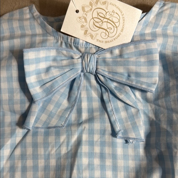 The Beaufort Bonnet Company Blue Gingham Kids Shirt - Picture 2 of 7